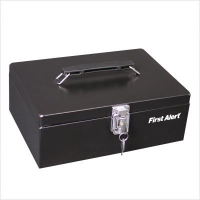 First Alert 4.38 x 11 Locking Steel Cash Box 3020F 016247302005 