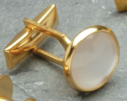 Studs & Cufflinks   22K Gold & Pearl ()  