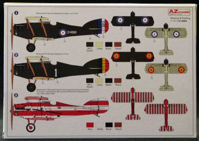 72 AZ Models MARTINSYDE F 4 BUZZARD Fighter  