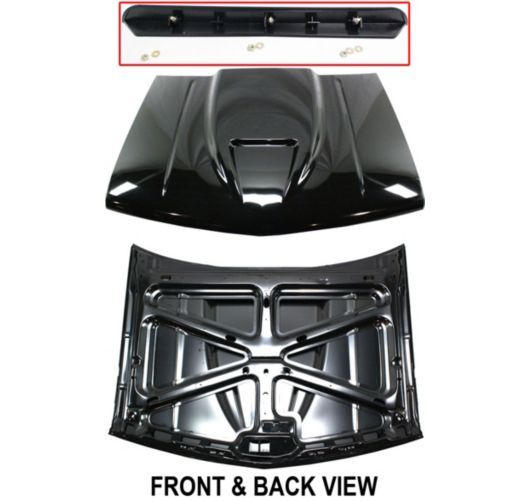   New Cowl Hood Primered Chevy Full Size Truck Chevrolet C1500 99 Auto