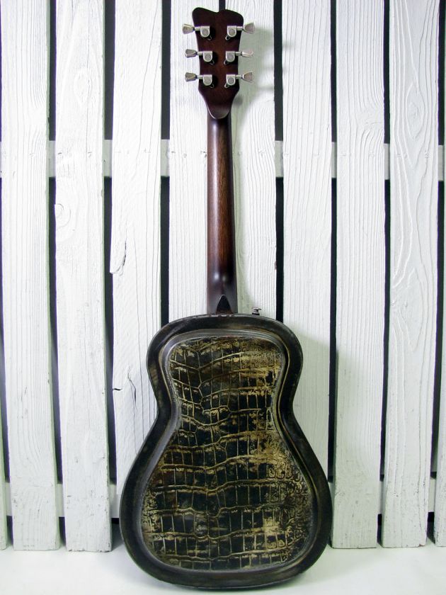 2012 JAMES TRUSSART STEEL RESO GATOR RESOPHONIC ACOUSTIC ELECTRIC 