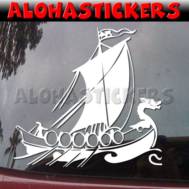 VIKING NORSE SHIP Vinyl Decal Car Truck SUV Sticker M57  