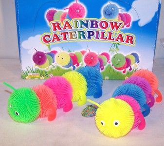 novelty RAINBOW CATERPILLAR toys stretch worm play  