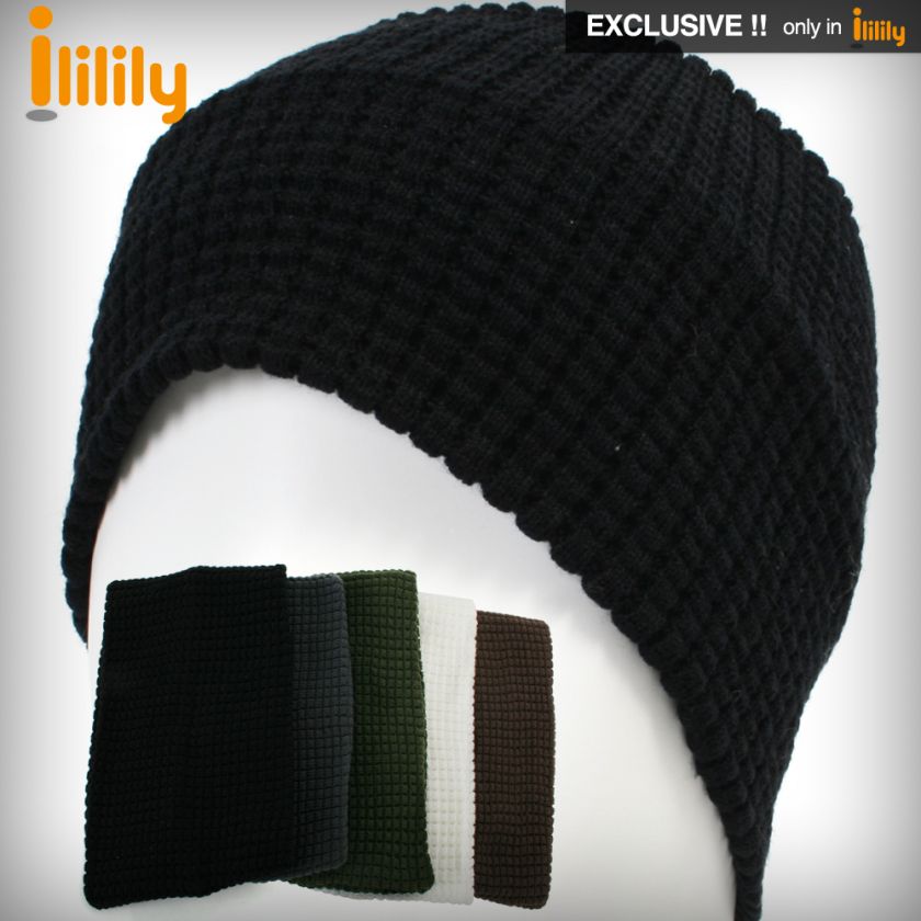 New Knit Plain Band Beanie Snowboard Hat Ski Cap Skull  