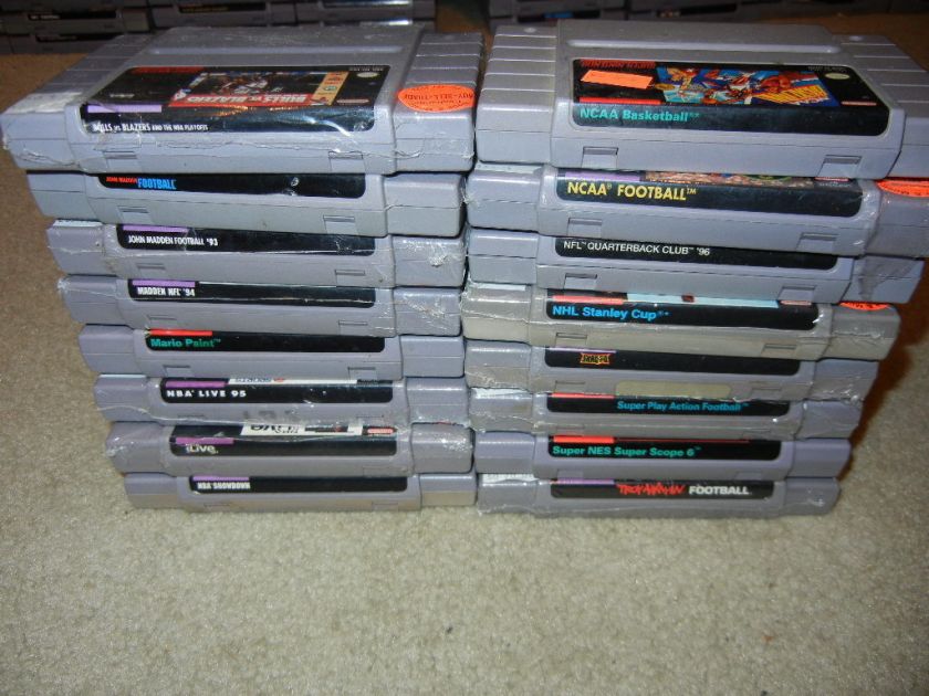 16 SNES GAMES LOT SUPER NINTENDO~~~  