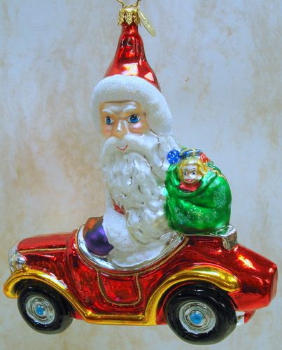 RADKO Choo Choo Cheer ORNAMENT Train SANTA 1014936  