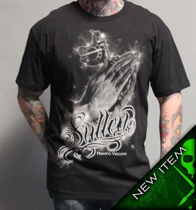 SULLEN TATTOO ART TEE PRAY FOR ME BLACK many sizes  