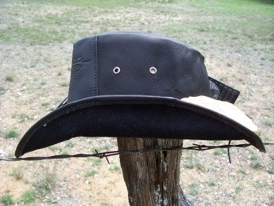   Bullhide Biker LEATHER KING of the ROAD Rock n Roll Cowboy Hat  