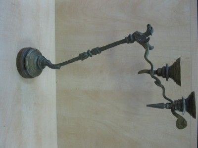 Antique Candelabra candlestick shape eagle Judaica Rare  