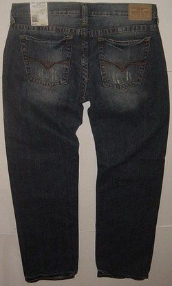 89 GUESS REBEL LOW RISE STRAIGHT DENIM JEANS 36  