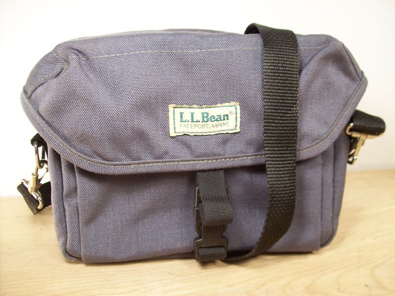 Vintage LL BEAN Canvas Camera Lens Shell Bag Case USA  