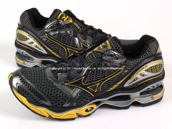 Mizuno Wave Creation 12 Dark Grey/Black/Yellow Running 8KN 10044 