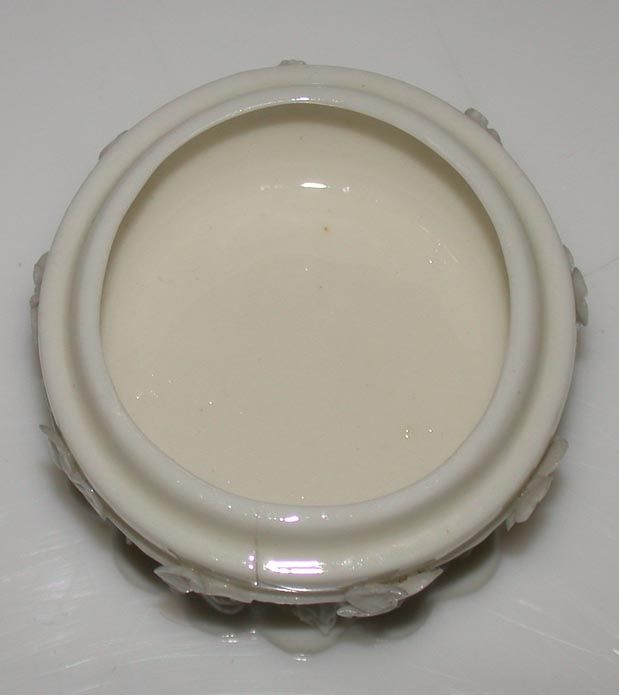 Belleek 2nd Black Mark Forget Me Not Trinket Box 1891 1926  