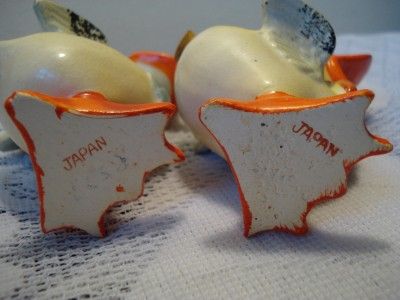 Vintage Comical Yellow & Orange Duck Salt & Pepper  