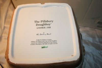 Pillsbury Dough Boy cookie Jar & cookie Platter Danbury Mint 2002 W/ C 