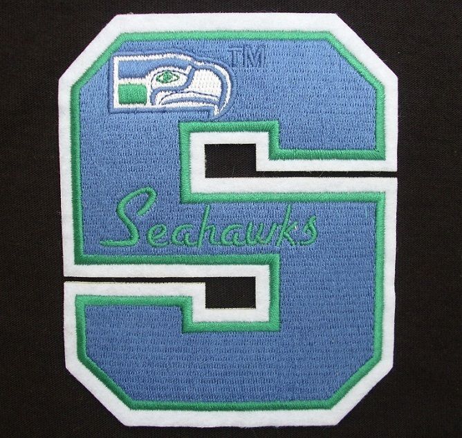 SEATTLE SEAHAWKS 5 LETTER NFL FOOTBALL LOGO PATCH  