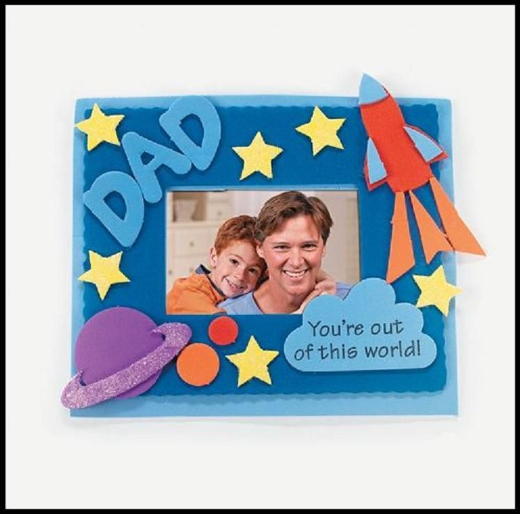 Dad Frame Craft Kit 4 Kids Outer Space Magnetic ABCraft  