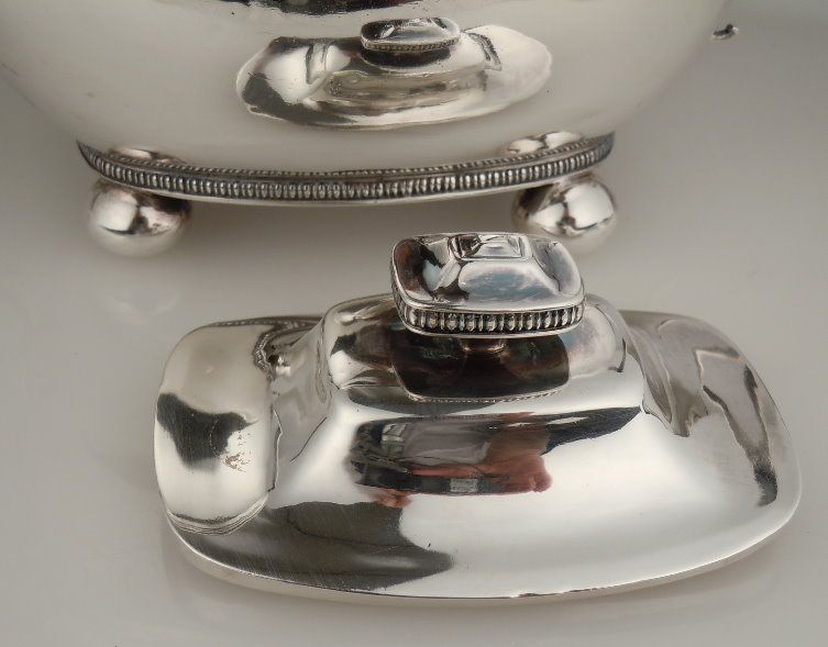 c1800 American Coin Silver Tea Set JOEL SAYRE New York  