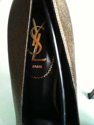 Tribtoo 105 Yves Saint Laurent YSL Heels 39 Horse Print Nero Apache 