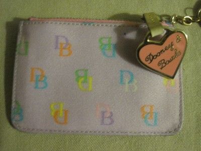   Dooney & Bourke Coin Change Purse Zipper Wristlet Wrist Wallet  