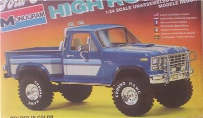 4x4 FORD F 150 HIGH ROLLER Monogram 124 SEALED Model Kit Pickup Truck 