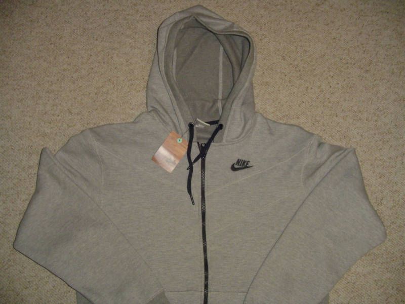 Nike Sportswear Hoodie Hooded Sweater Jacket Gray Medium New  