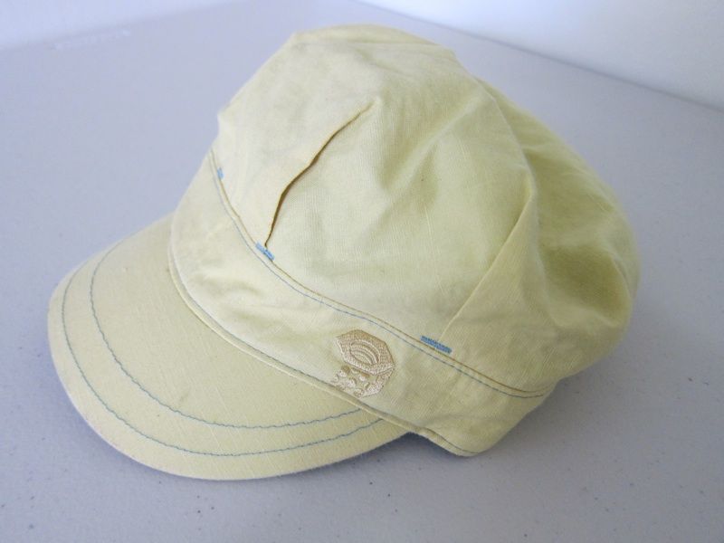 Mountain Hardwear womens hiking hat cap yellow   organic cotton 