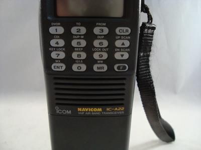 ICOM Navicom IC A22 VHF Air Band Transceiver Aviation Radio  