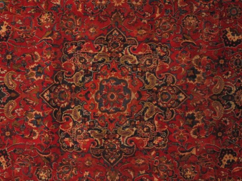 FOR CANADA ONLYGENUINE PERSIAN 9x13 MASHAD RUG  