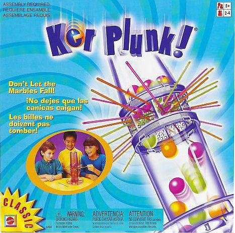 Mattel Classic Kerplunk Game With Marbles & Sticks NEW  