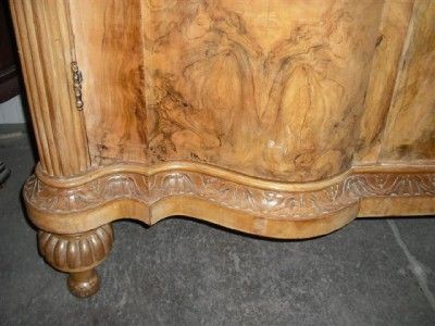 ANTIQUE ITALIAN CHIPPENDALE WALNUT ARMOIRE 10IT074A  