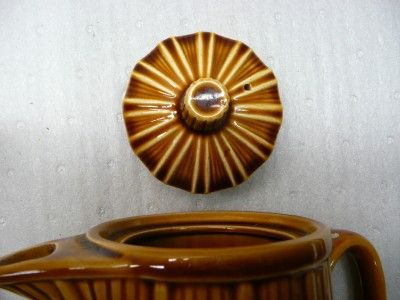 Royal Sealy Japan Pitcher creamer sugar brown stripe lt  