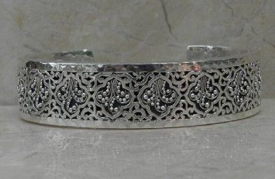 LOIS HILL ALHAMBRA DESIGN STERLING SILVER CUFF BRACELET AUTHENTIC NEW 