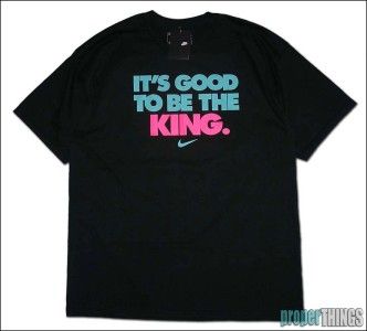 NIKE ITS GOOD TO BE THE KING SHIRT lebron 8 9 south beach elite M L 