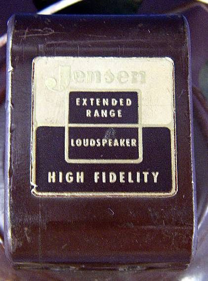 Vintage Jensen Extended Range 8   8 ohm Speaker  