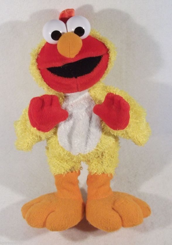 2001 SESAME STREET CHICKEN DANCING ELMO 14 dancing singing plush toy 