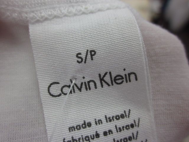 NWT CALVIN KLEIN White Long Sleeve Shirt Top Size S $32  