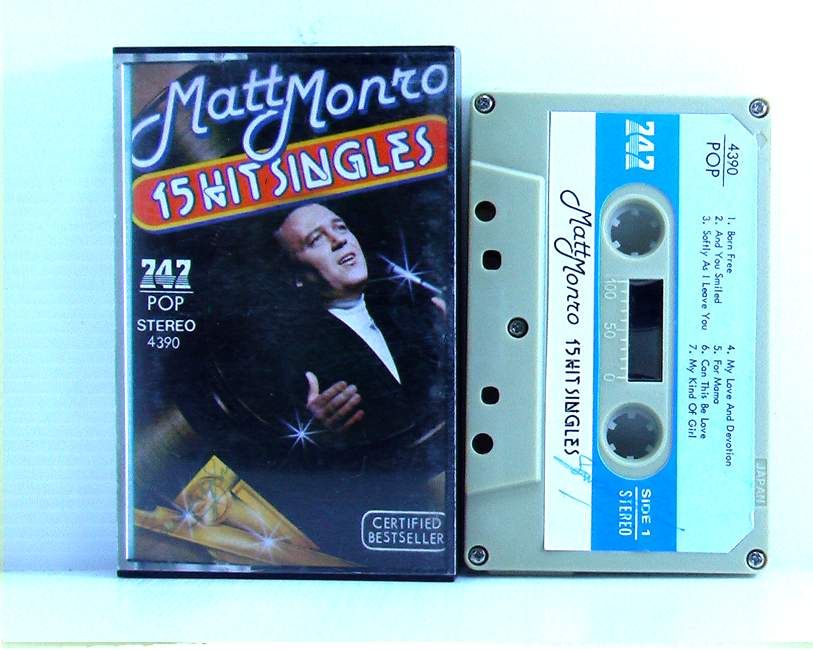 MATT MONRO 15 HIT SINGLES MUSIC CASSETTE RARE COLLECTION  