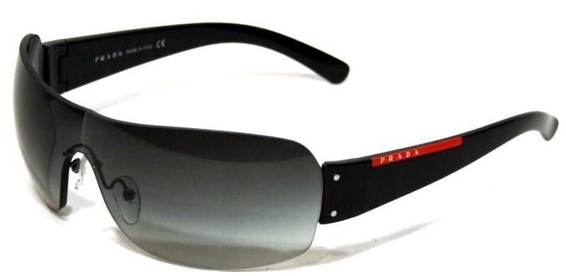 NEW PRADA SUNGLASSES SPS07F SPS 07F BLACK 1AB 5D1  