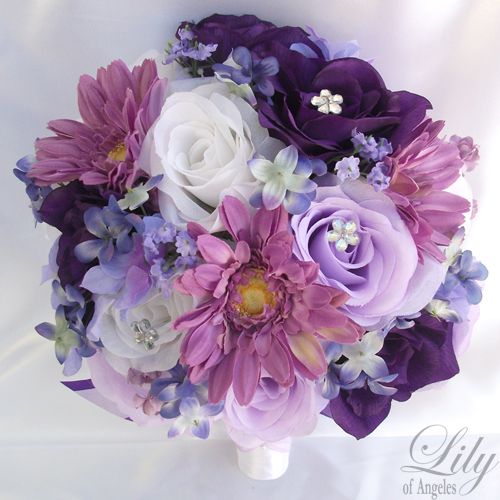   Bouquet Set Decoration Package Flower LAVENDER PURPLE daisy  