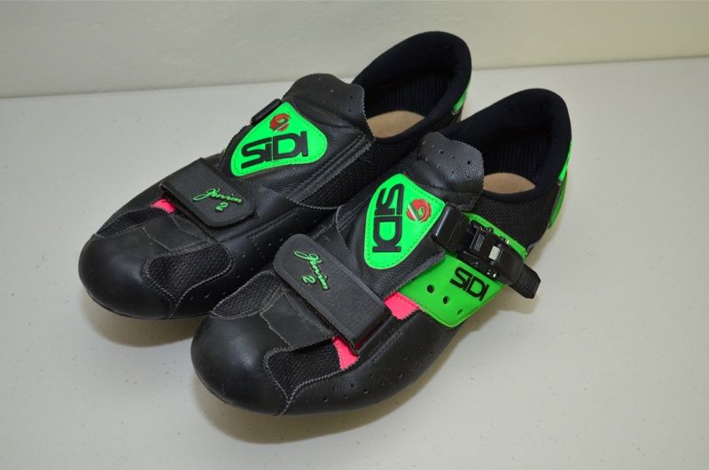 Sidi Genius 2 cycling shoes 47 EUR black and green   vintage  