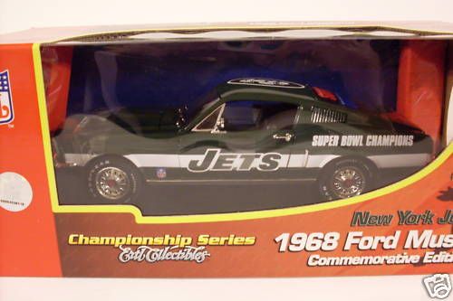 NEW YORK JETS 1968 FORD MUSTANG COMMEMORATIVE EDITION  