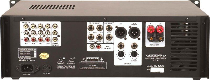 Vocopro HV 1200 Professional High Power Vocal Amplifier  