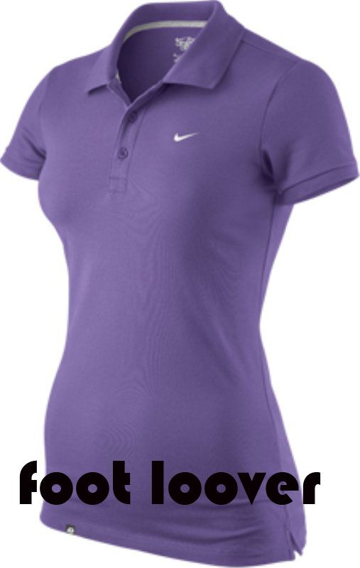 NIKE T SHIRT CLUB PIQUE POLO 410127 540 DONNA PURPLE