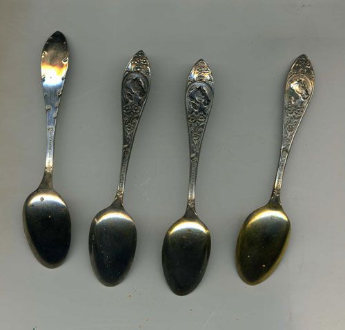 SILVERPLATE Battleship SPOON Indiana MAINE Iowa OLYMP  