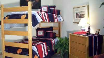 Solid Oak Bunk Bed with Adjustable Springs  