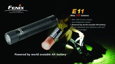 Fenix E11 XP E AA Light   105 Lumens Worldwide Shipping  