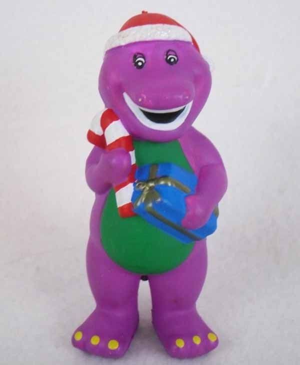 Barney & Friends 4 1/2 Christmas Figure Rare  