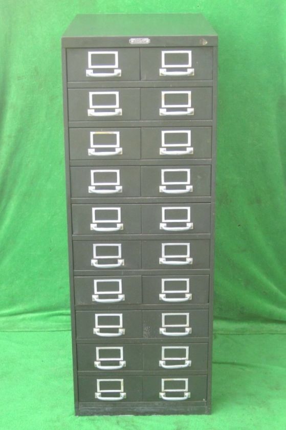 20 DRAWER TOOL PARTS HARDWARE TOOLING STORAGE CABINET STEEL AGE USA 