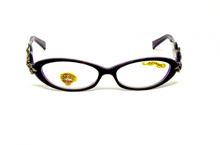 ED HARDY EH 0709 LAVENDER S. 53 RX GLASSES PLASTIC AUTHENTIC  